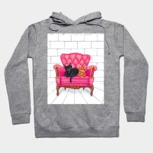 The Cats Favorite Pink Chair Hoodie